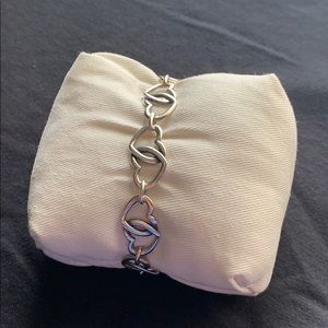 James Avery Double Heart Link Bracelet